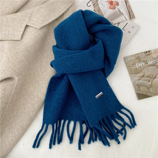 Winter Retro High-End All-Match Solid-Color Scarf - Luxury Fashion Accessory | Prime Care