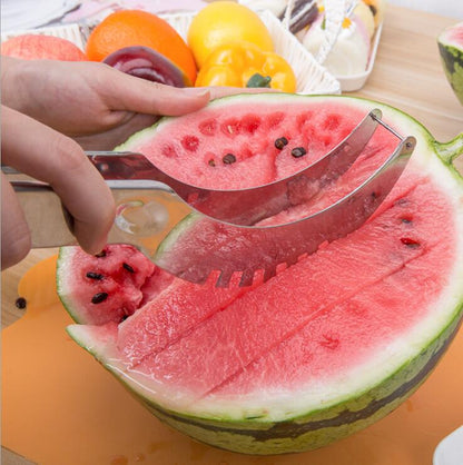 Stainless Steel Cutter For Watermelon Hami Melon Pitaya Pawpaw - Multi-Function Fruit Slicer 104g | Prime Care