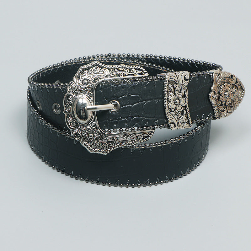 Retro Black Belt For Women Fashion Belt - Vintage Style Accessory | Prime Care