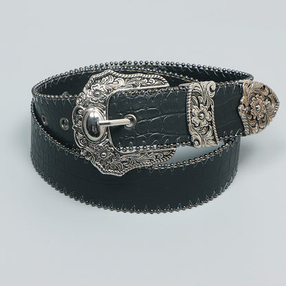 Retro Black Belt For Women Fashion Belt - Vintage Style Accessory | Prime Care