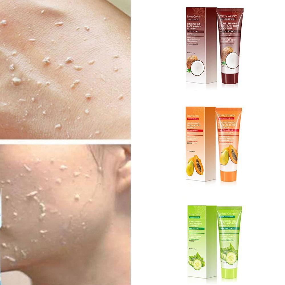 🌿 Cucumber Coconut Papaya Facial Exfoliating Gel — Direct From China 🇨🇳