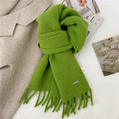 Winter Retro High-End All-Match Solid-Color Scarf - Luxury Fashion Accessory | Prime Care