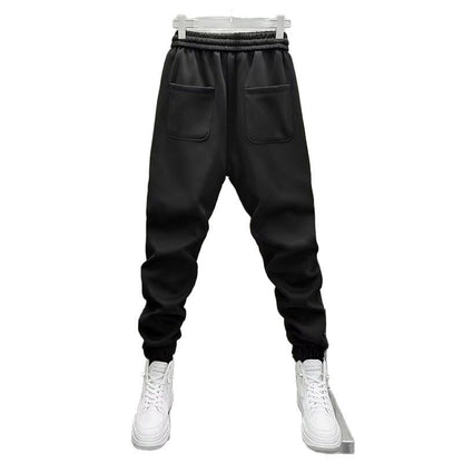 Mens Spring Summer Patchwork Vertical-Stripe Casual Elastic-Waist Fashion Ankle-Fit Pants | Prime Care