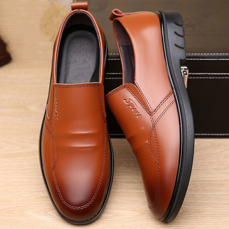 Mens Breathable Casual Business Leather Shoes Trendy And Versatile - Professional Footwear | Prime Care