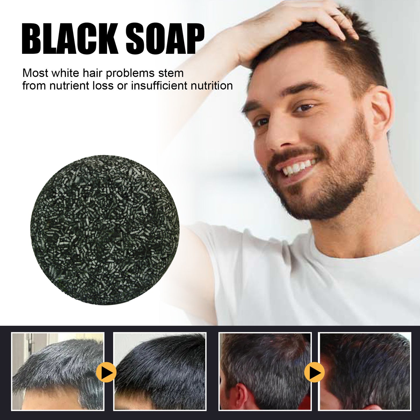 Black Hair Soap Gentle Moisturizing Clean Shampoo Soap - Natural Hair Care | Prime Care