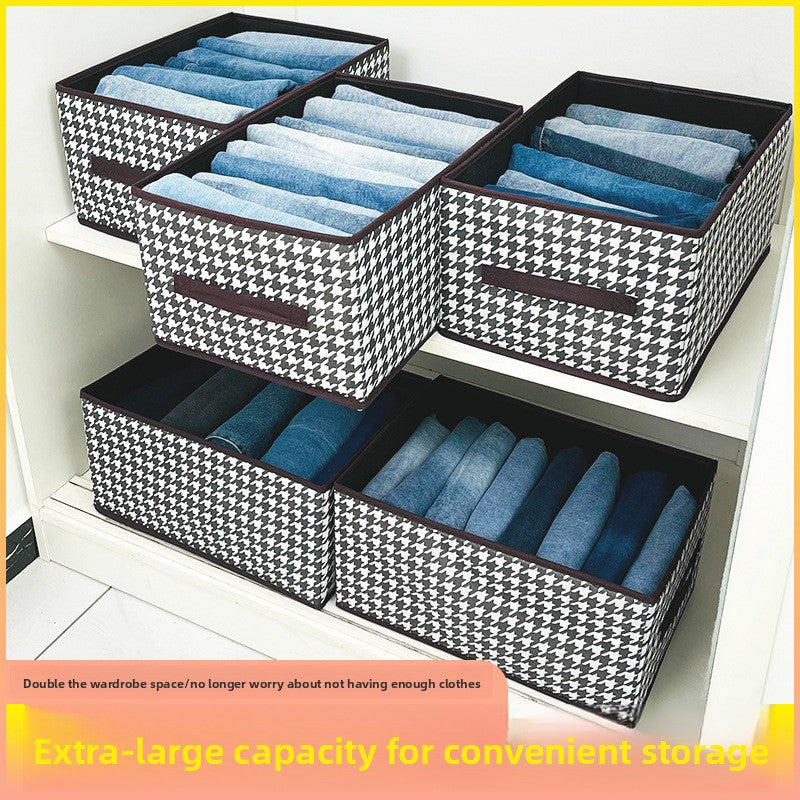 带提手的可折叠布艺储物盒