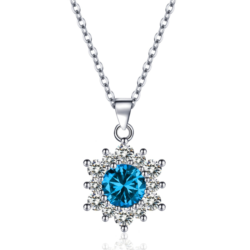Elegant Full-diamond Snowflake Stud Earrings Pendant Necklace And Ring Jewelry Set | Prime Care
