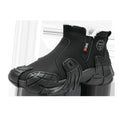 Men's Fleece-Lined Martin Boots – Solid Colour Tooling Side Zip High-Top