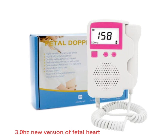 Fetal Doppler Heart Rate Monitor - CE Certified Home Pregnancy Baby Heartbeat Detector