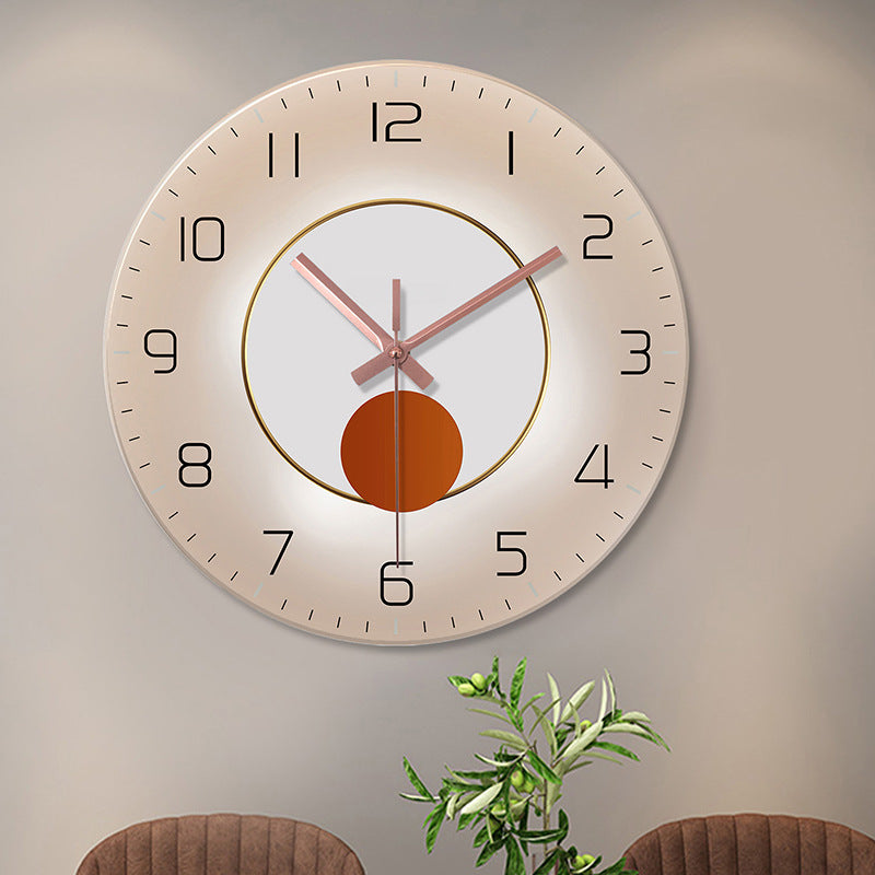 Tempered Glass Wall Clock - Silent Living Room Decorative Clock | Prime Care